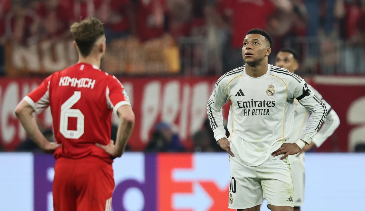 Kylian Mbappé, en el Allianz Arena