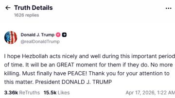 Mensaje de Donald Trump