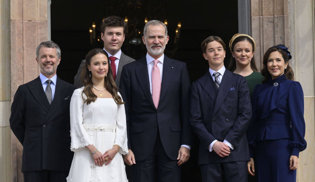 Imagen del rey Felipe VI en la confirmaci&oacute;n de la princesa y el pr&iacute;ncipe de Dinamarca.