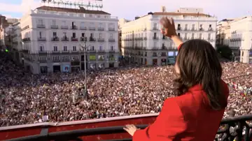 María Corina Machado en la Puerta del Sol María Corina Machado en la Puerta del Sol