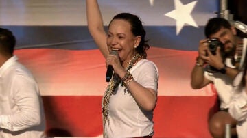 María Corina Machado en La Puerta del Sol