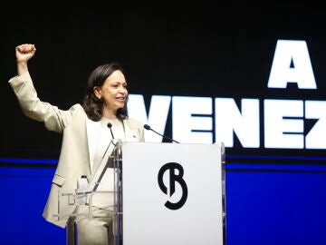 La l&iacute;der opositora venezolana Mar&iacute;a Corina Machado 
