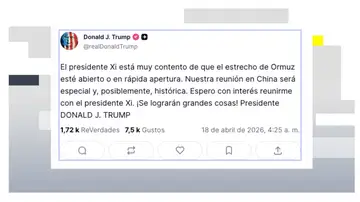 Mensaje de Donald Trump Mensaje de Donald Trump
