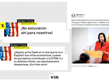 Trump carga dos veces en 12 horas contra S&aacute;nchez por la guerra y la situaci&oacute;n econ&oacute;mica de Espa&ntilde;a: "Es triste de ver"