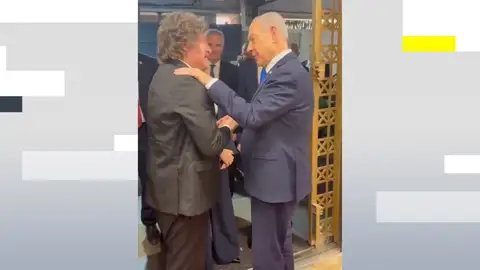 Netanyahu da la bienvenida a Milei Netanyahu da la bienvenida a Milei