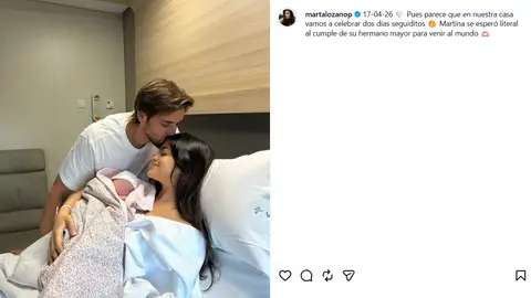 Marta Lozano y Lorenzo Remohi anuncian el nacimiento de su segundo bebé Marta Lozano y Lorenzo Remohi anuncian el nacimiento de su segundo bebé