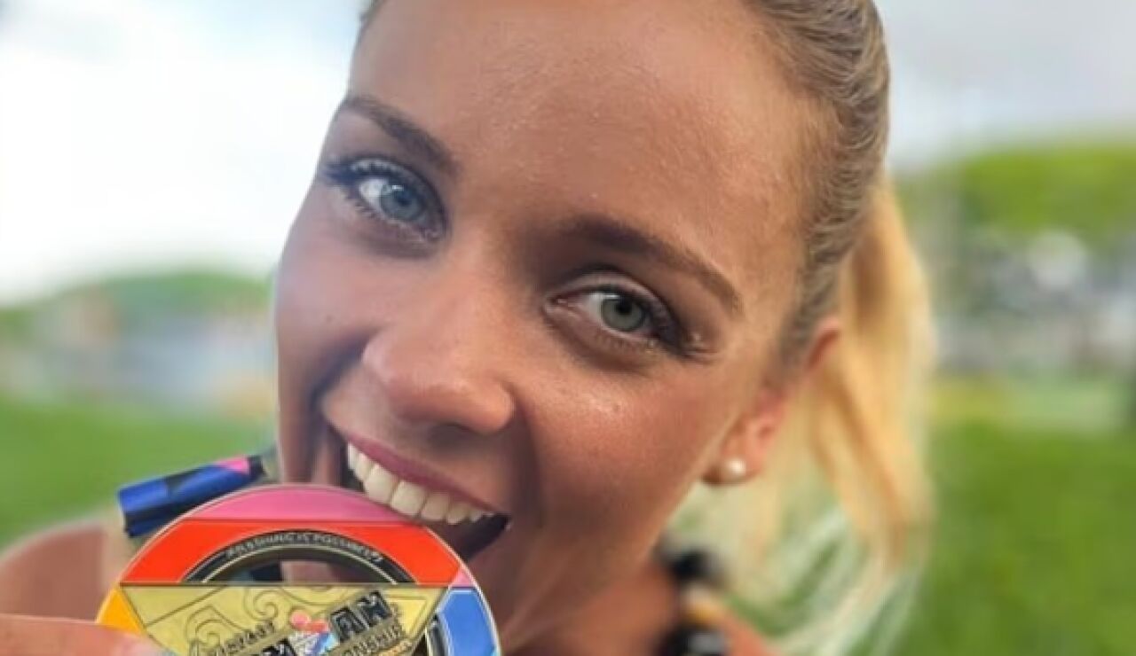 La triatleta e influencer Mara Fl&aacute;via Ara&uacute;jo