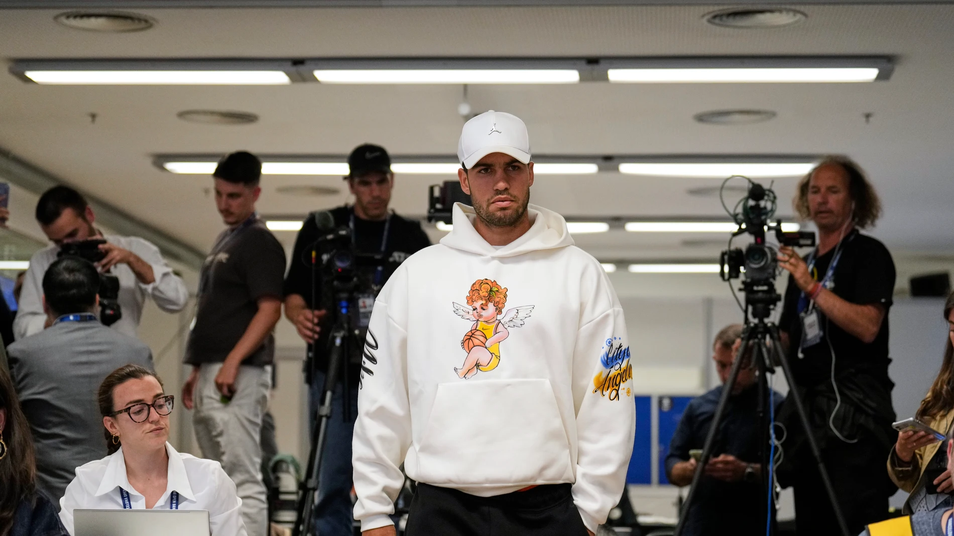 Carlos Alcaraz, el pasado miércoles en Barcelona Carlos Alcaraz, el pasado miércoles en Barcelona