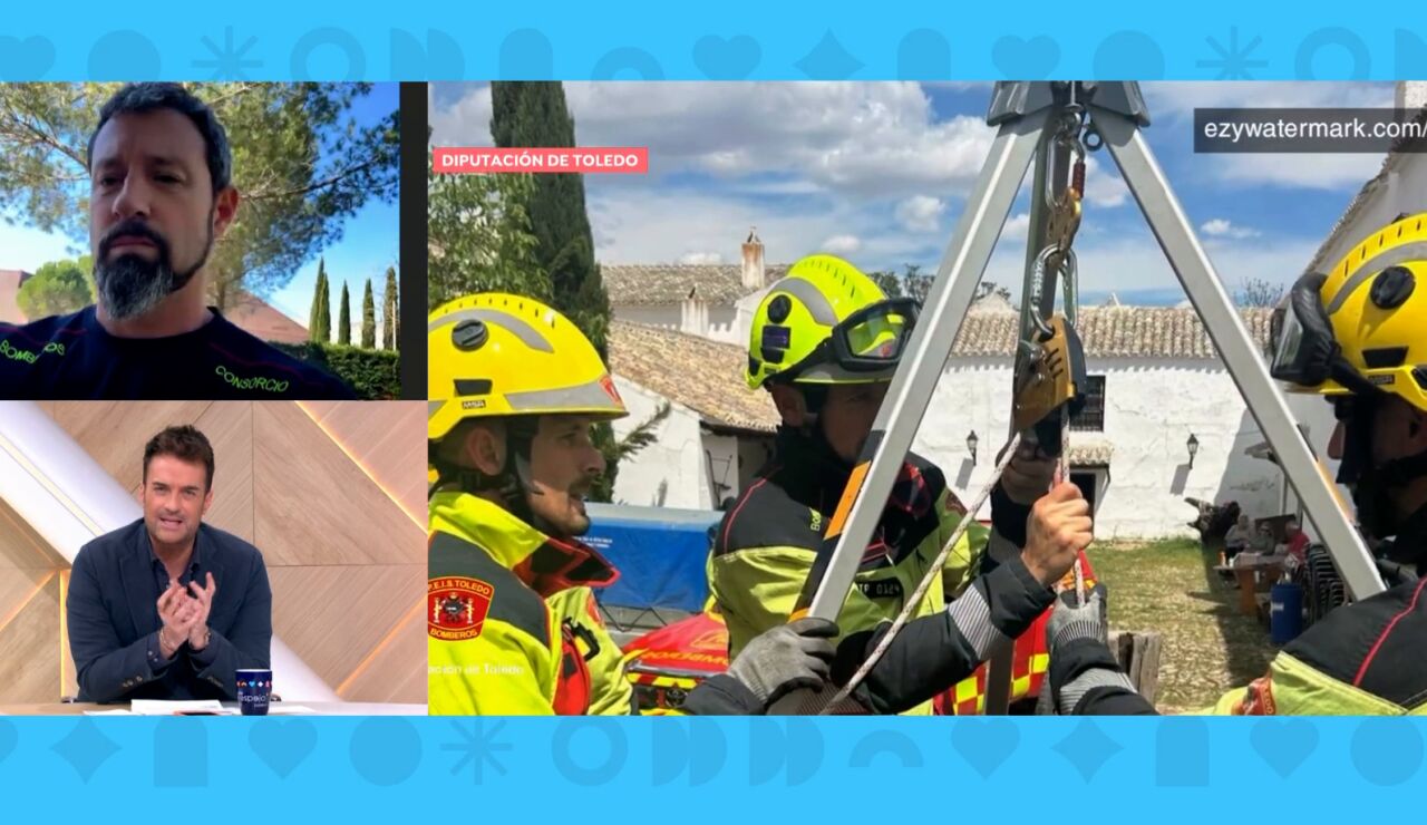 Ni&ntilde;o atrapado en un pozo.