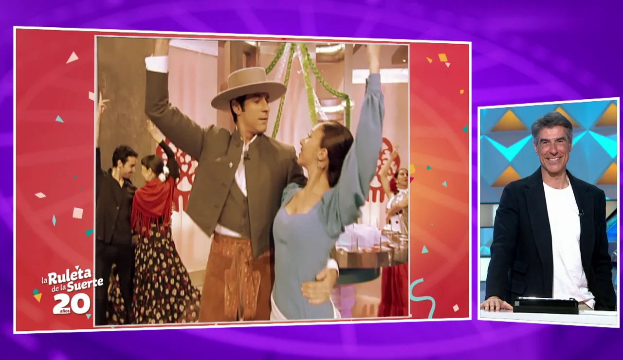 Jorge Fernández en el 20 aniversario de La ruleta de la suerte