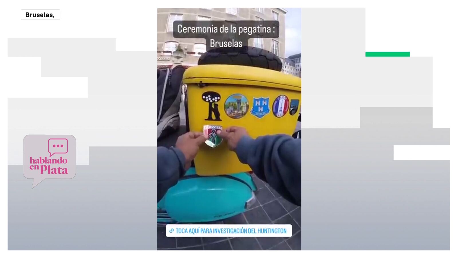 Carlos Casaucau recorre Europa con su vespa a sus 66 años