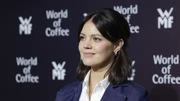 Isabelle Junot posando para la prensa Isabelle Junot posando para la prensa