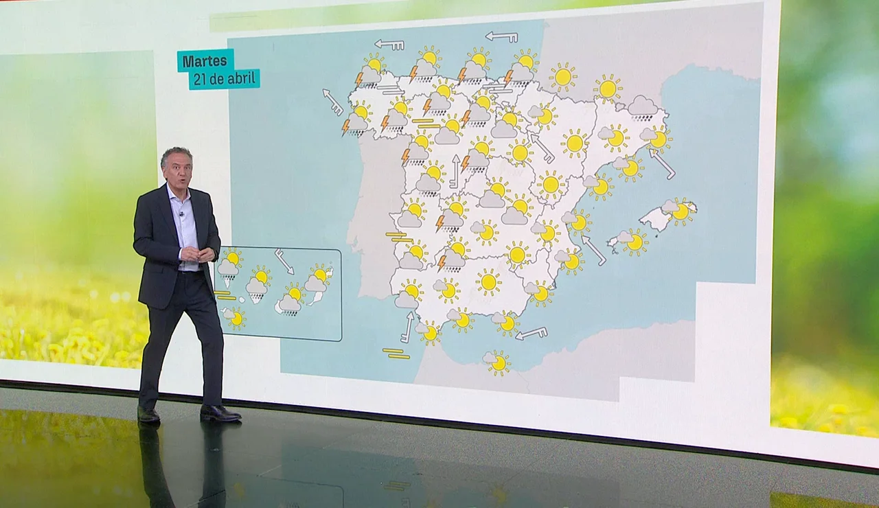 Roberto Brasero y la previsión del martes 21 de abril