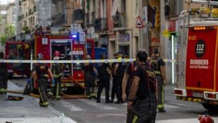 Imagen de varios efectivos de bomberos, en una foto de archivo