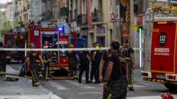 Imagen de varios efectivos de bomberos, en una foto de archivo