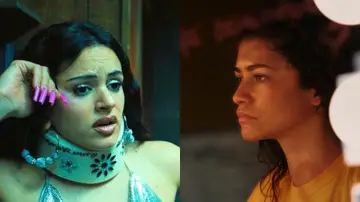 Rosalía y Zendaya en la temporada 3 de Euphoria Rosalía y Zendaya en la temporada 3 de Euphoria