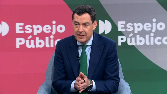 Juanma Moreno en Espejo Público. Juanma Moreno en Espejo Público.