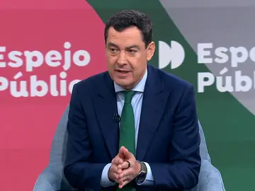 Juanma Moreno en Espejo Público. Juanma Moreno en Espejo Público.