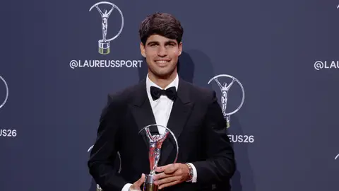 Carlos Alcaraz, con el galardón de mejor deportista del año en los Laureus Carlos Alcaraz, con el galardón de mejor deportista del año en los Laureus