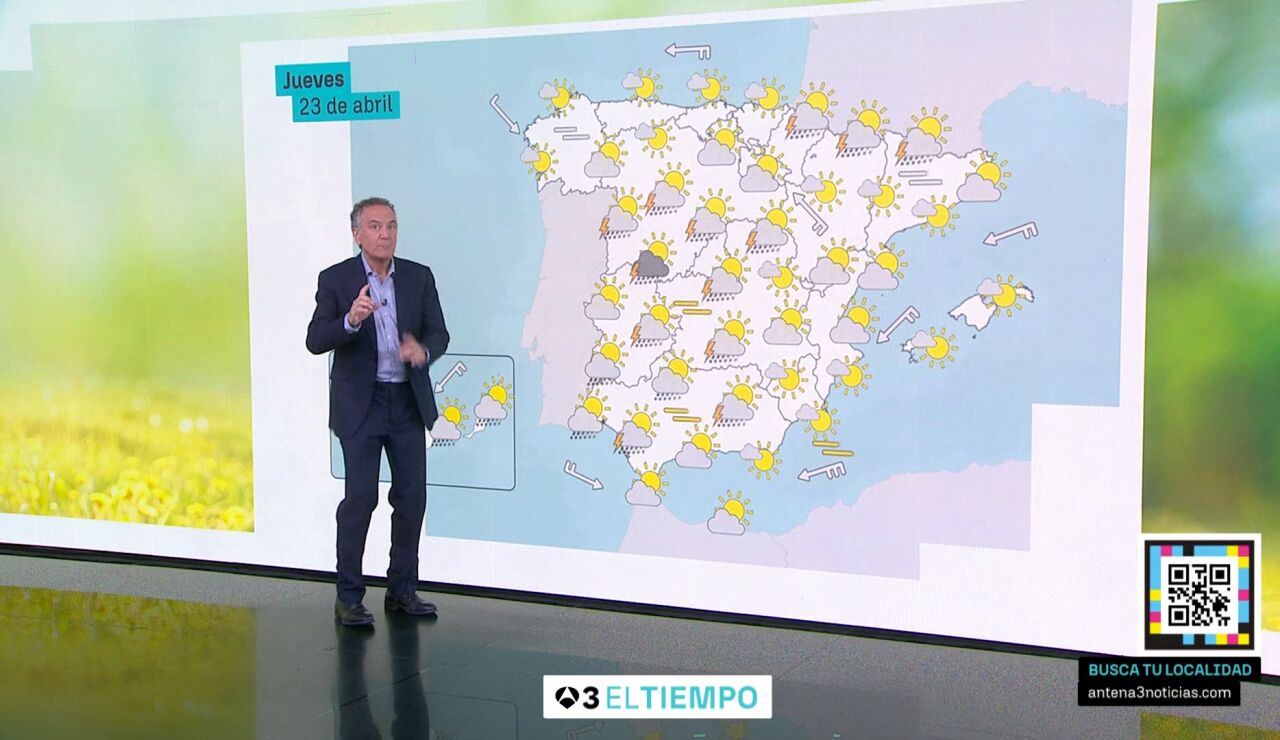 Roberto Brasero y la previsi&oacute;n del jueves 23 de abril