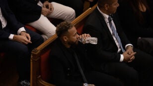 Neymar durante el juicio en la Audiencia de Barcelona, el pasado 17 de octubre de 2022