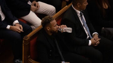 Neymar durante el juicio en la Audiencia de Barcelona, el pasado 17 de octubre de 2022