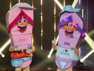 &iexcl;Son dos! Chanclas se convierten en el d&uacute;o favorito de Mask Singer con &lsquo;La chica del bikini azul&rsquo; 