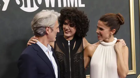 Ernesto Alteiro, su hija Lola y Juana Acosta Ernesto Alteiro, su hija Lola y Juana Acosta