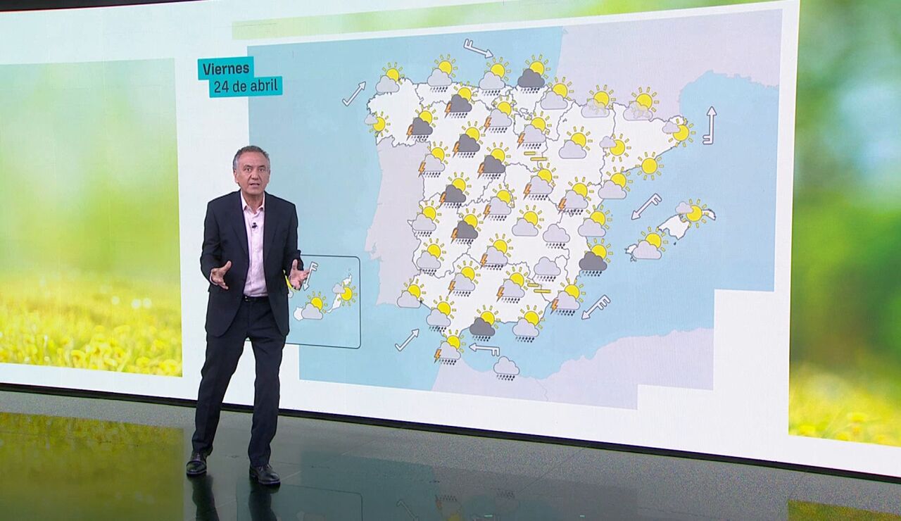 Roberto Brasero y la previsi&oacute;n del viernes 24 de abril