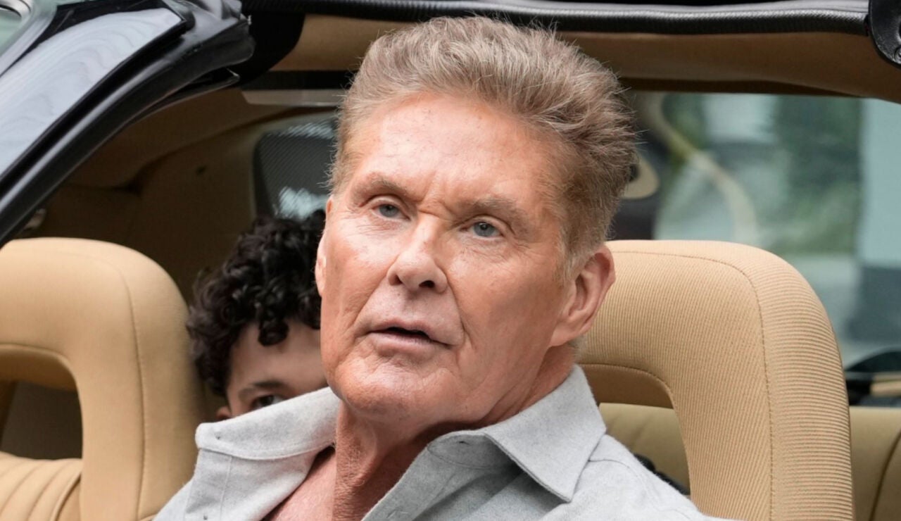 David Hasselhoff durante un acto promocional