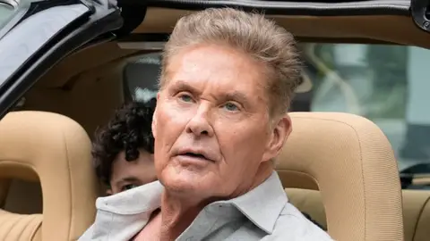 David Hasselhoff durante un acto promocional David Hasselhoff durante un acto promocional