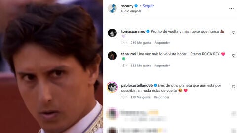 Publicación de Roca Rey y mensaje de Tana Rivera