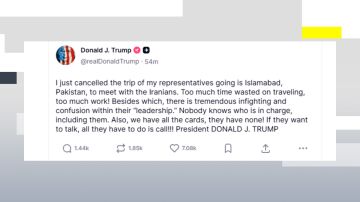 Publicación de Donald Trump