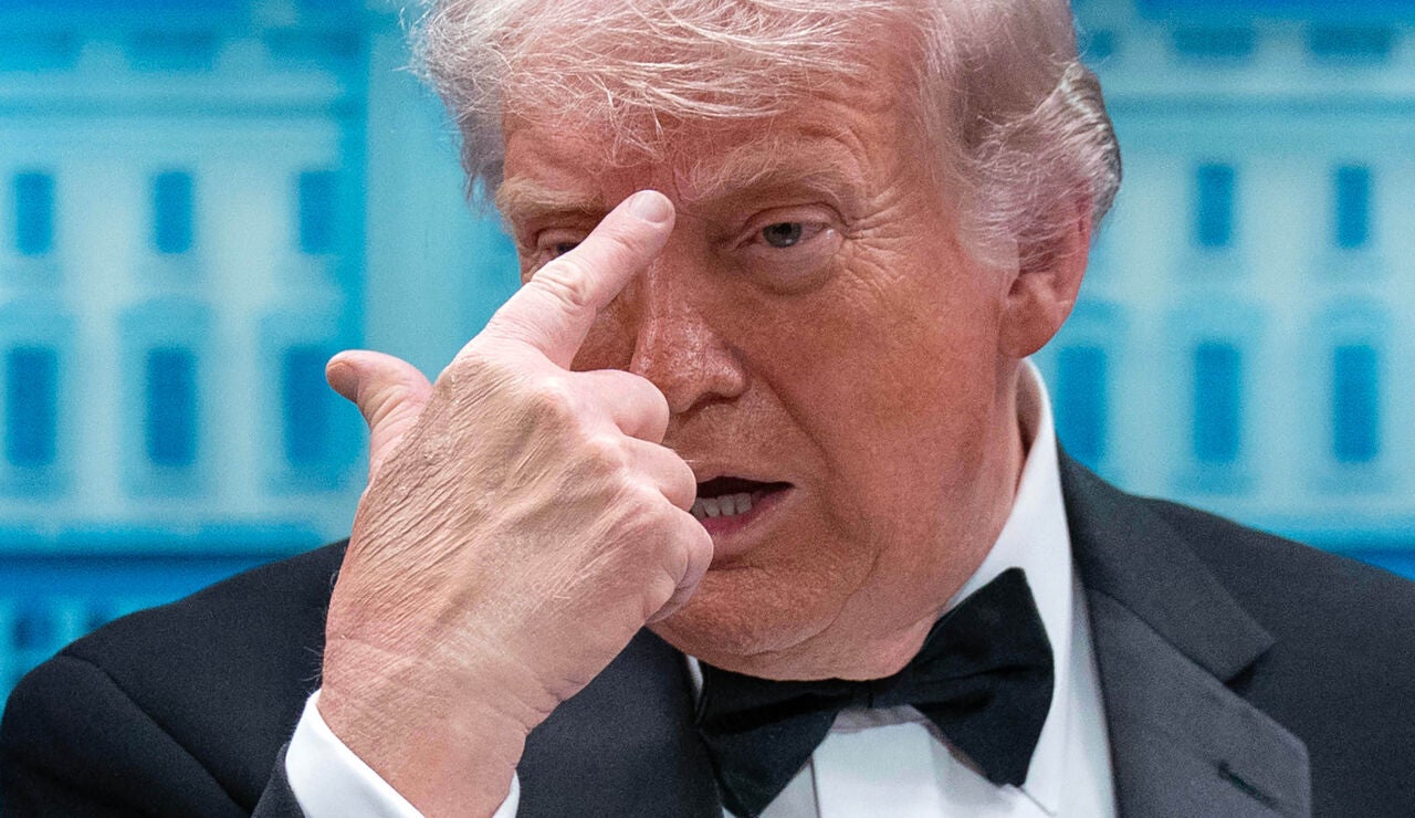 Donald Trump en su rueda de prensa