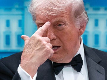 Donald Trump en su rueda de prensa