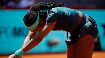 Coco Gauff durante su partido en el Mutua Madrid Open Coco Gauff durante su partido en el Mutua Madrid Open