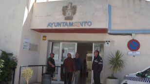 La entrada del ayuntamiento