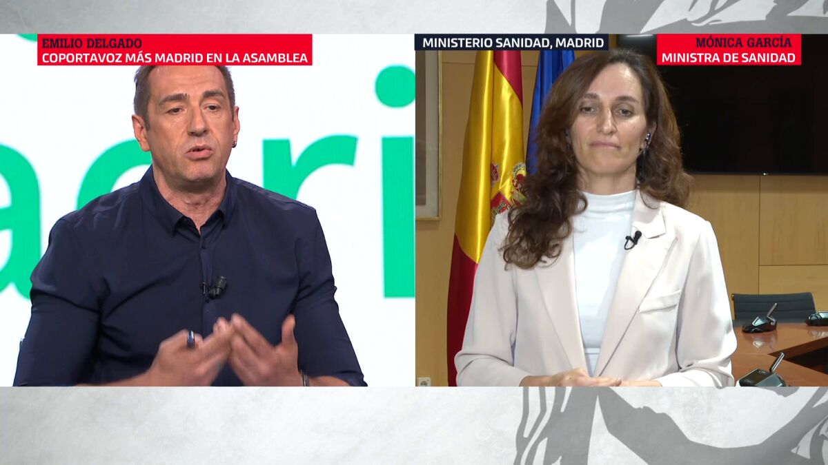 Choque entre Emilio Delgado y Mónica García por las primarias en Más Madrid: 