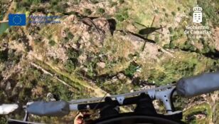 V&iacute;deo: el arriesgado rescate en helic&oacute;ptero de una senderista en Gran Canaria