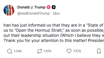 Mensaje Donald Trump. Mensaje Donald Trump.