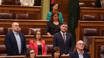 Gabriel Rufián, durante una sesión plenaria en el Congreso Gabriel Rufián, durante una sesión plenaria en el Congreso