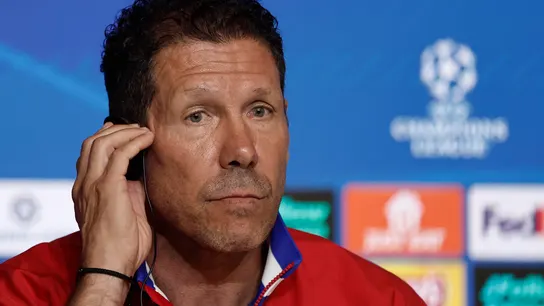 Simeone en rueda de prensa Simeone en rueda de prensa
