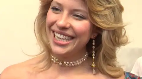 Anita Matamoros ante las cámaras Anita Matamoros ante las cámaras