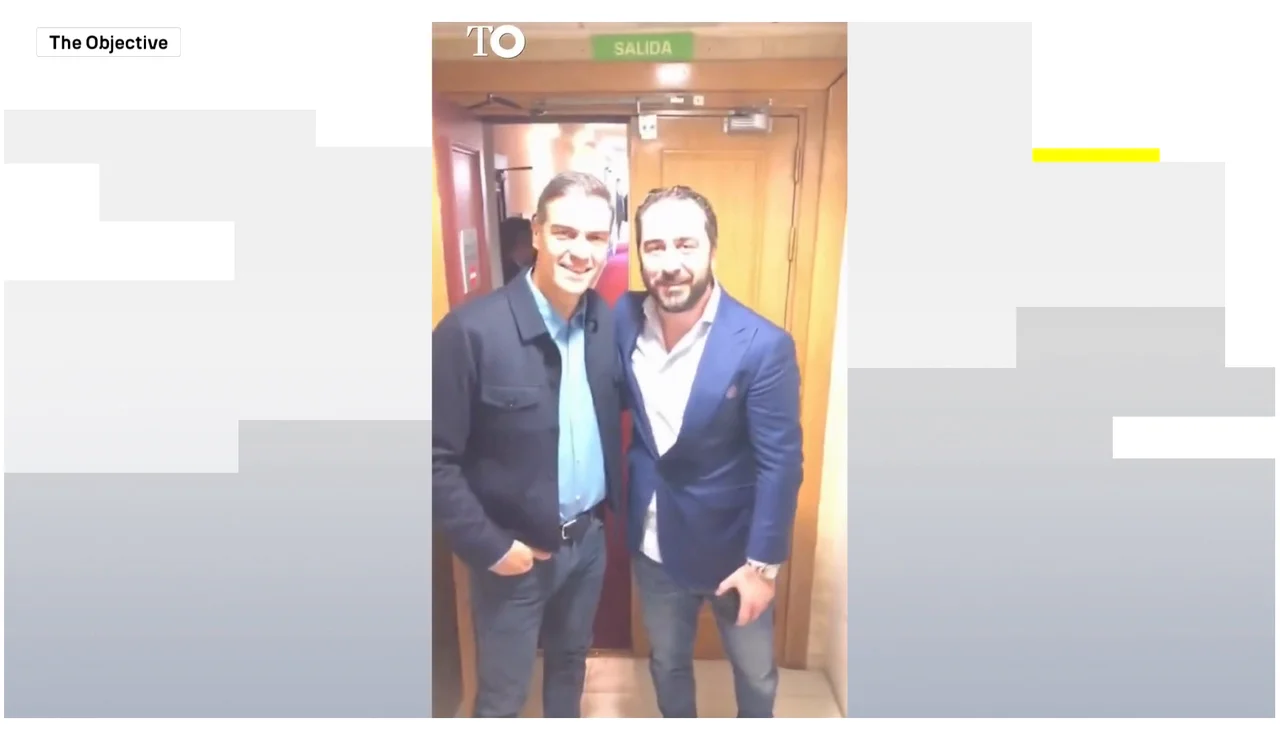 Fotografía de Aldama con Sánchez