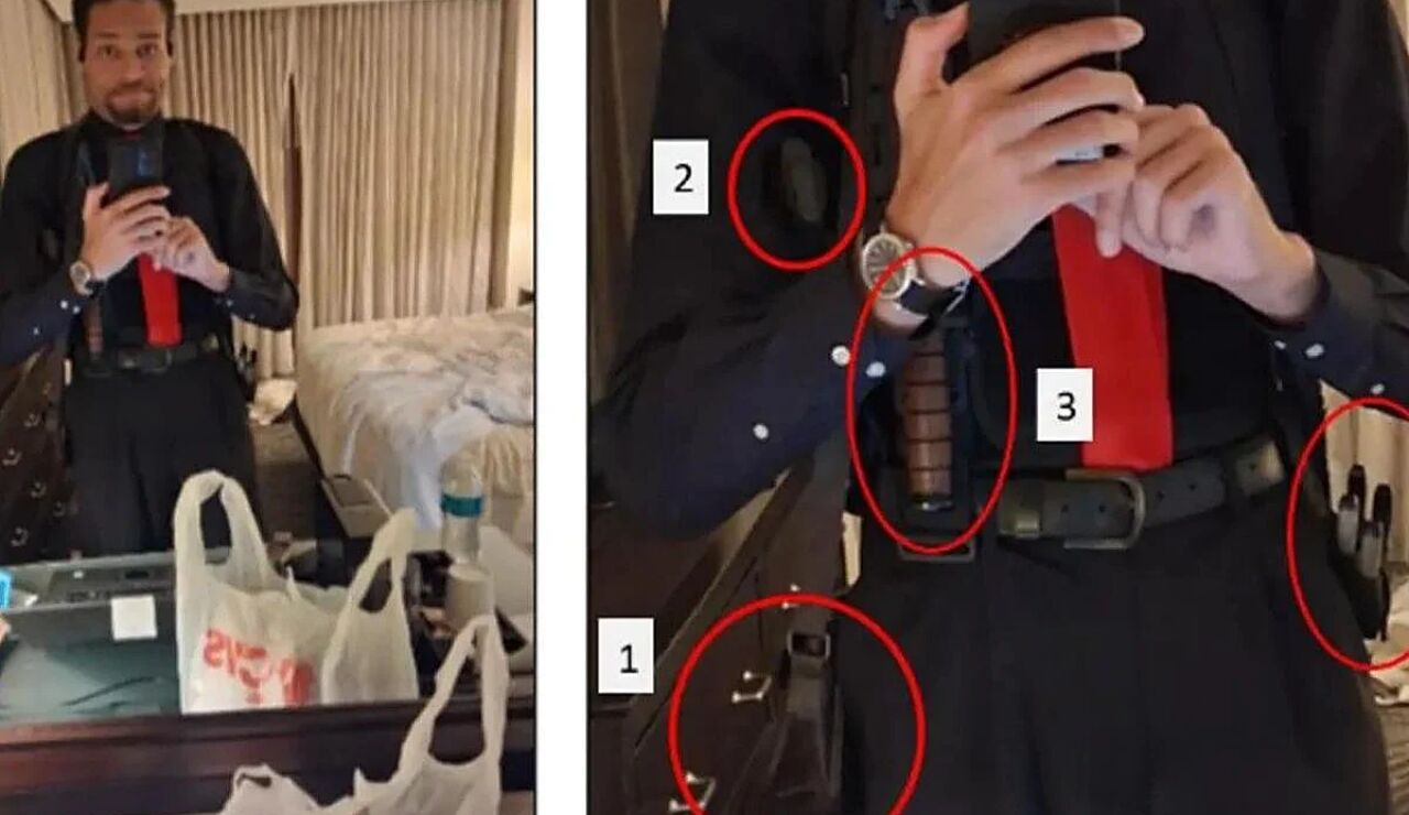 Cole Allen, el acusado del intento de asesinato a Trump se hizo un selfie donde se puede ver su armamento