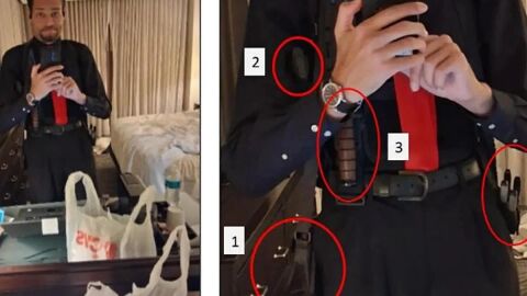 Cole Allen, el acusado del intento de asesinato a Trump se hizo un selfie donde se puede ver su armamento