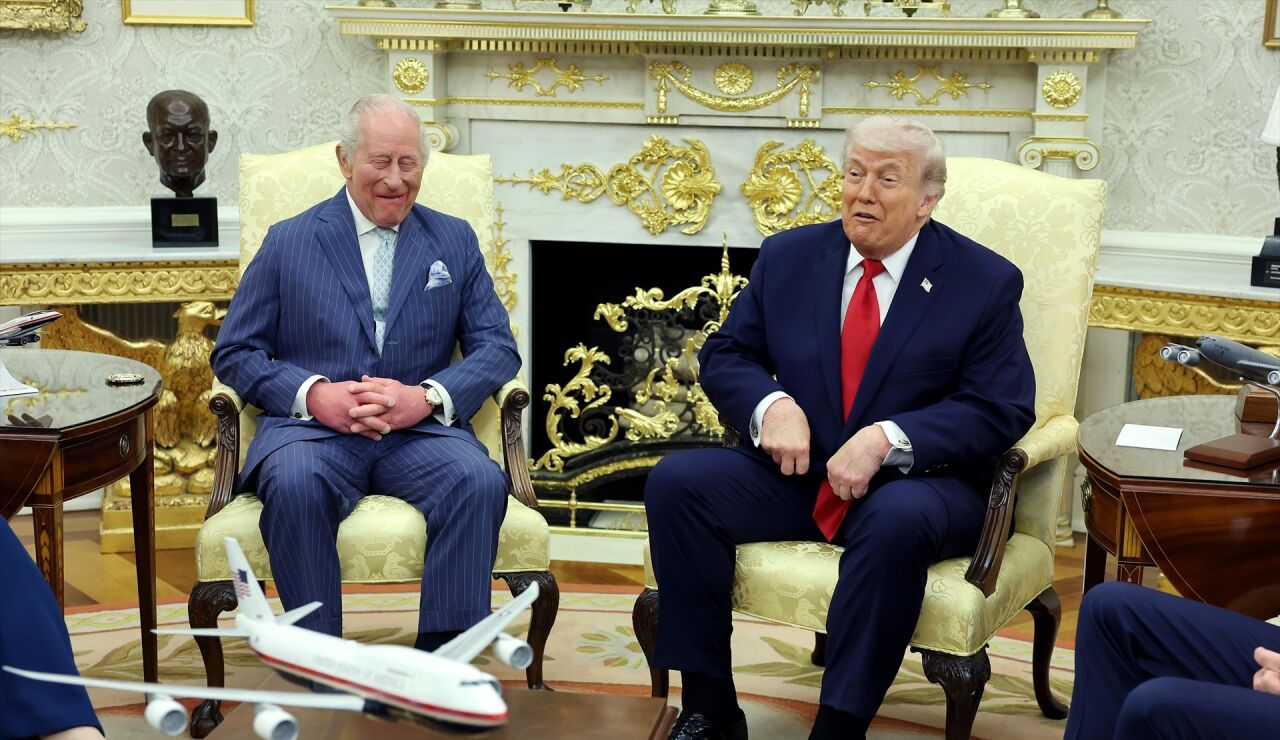 Carlos III y Donald Trump