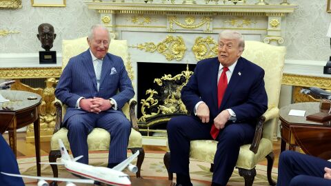 Carlos III y Donald Trump