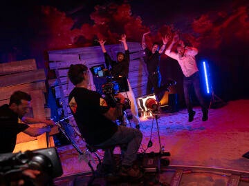 Marron deja sin palabras a Manuel Carrasco grabando un espectacular videoclip en directo