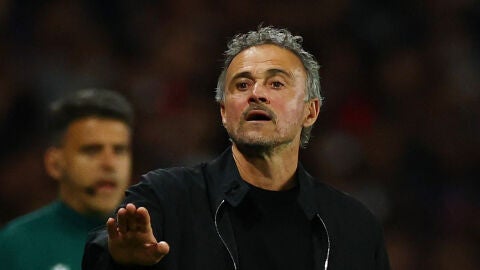 Luis Enrique en el Parque de los Pr&iacute;ncipes ante el Bayern